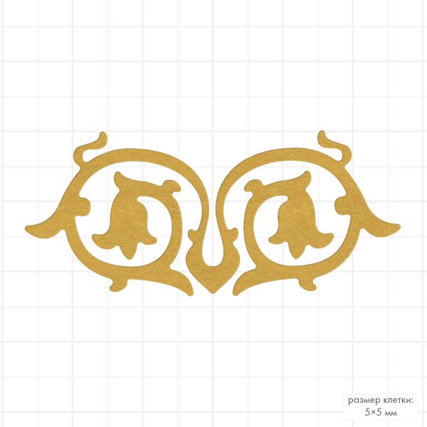 Нож для вырубки 5.5х2.5 см, Завиток, Mr.Painter DICUT-M0041