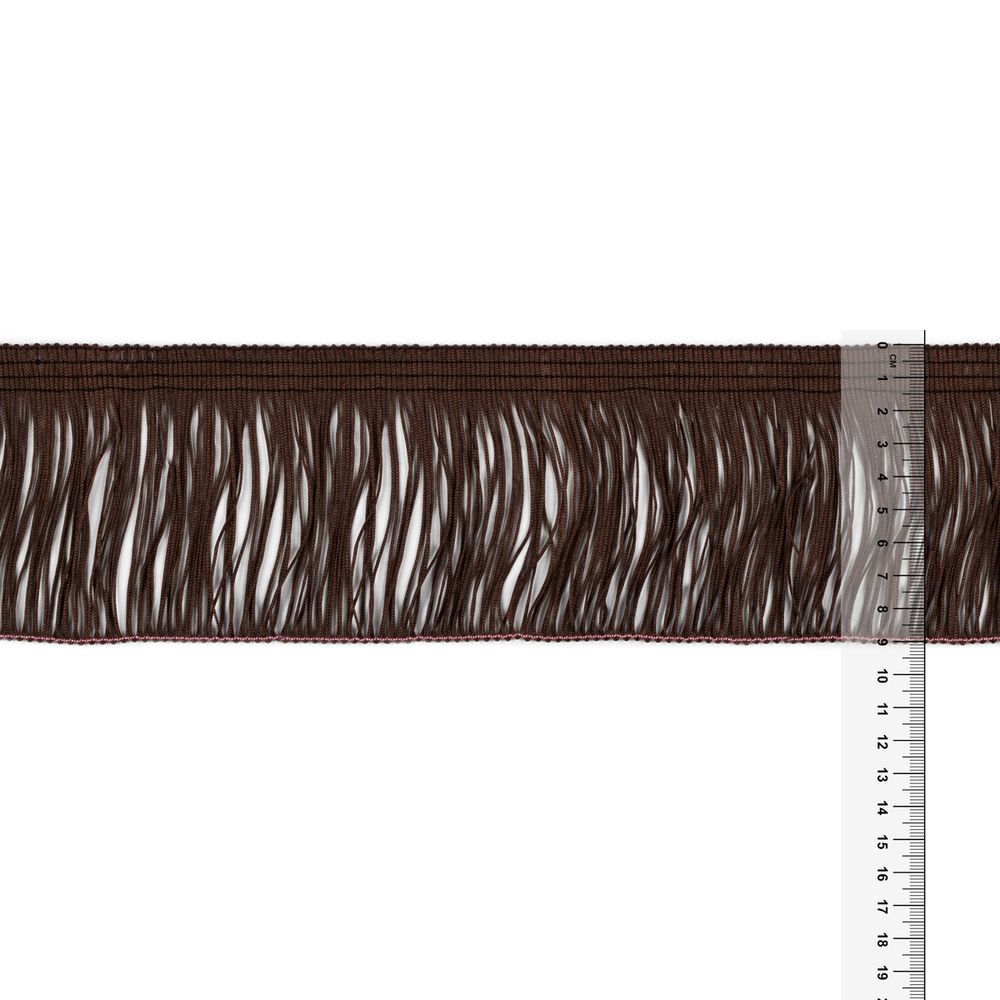 Бахрома отделочная 90.0 мм / 25 метров, 200 т.шоколадный, Gamma 117