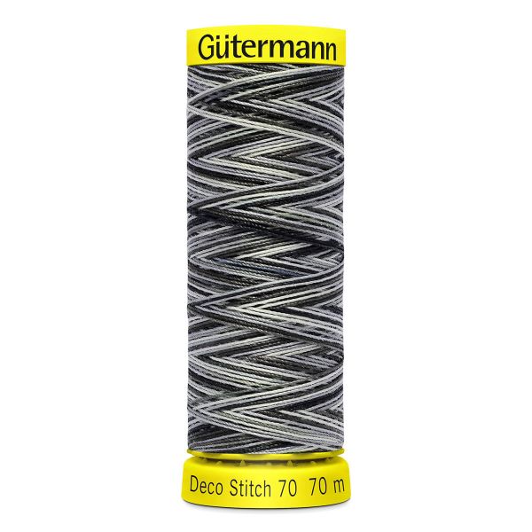 Нитки отделочные Gutermann Deco Stitch 70, multicolor, 70м, 9921, 5 катушек