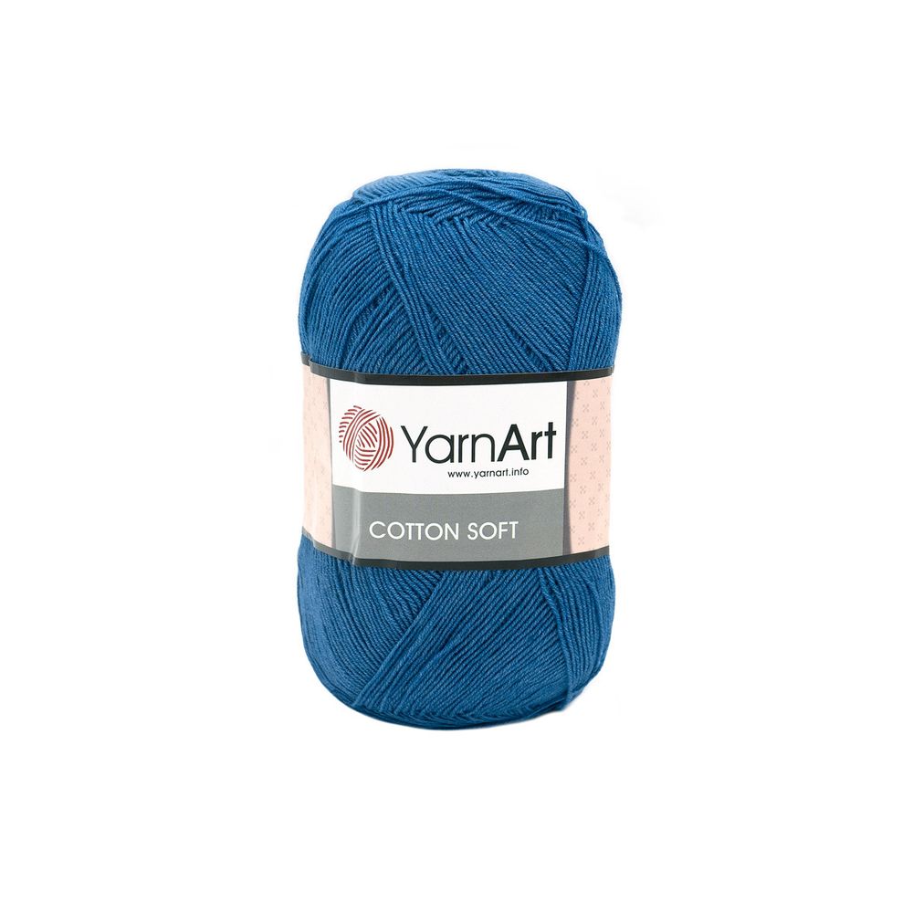 Пряжа YarnArt (ЯрнАрт) Cotton soft / уп.5 мот. по 100 г, 600м, 17 синий