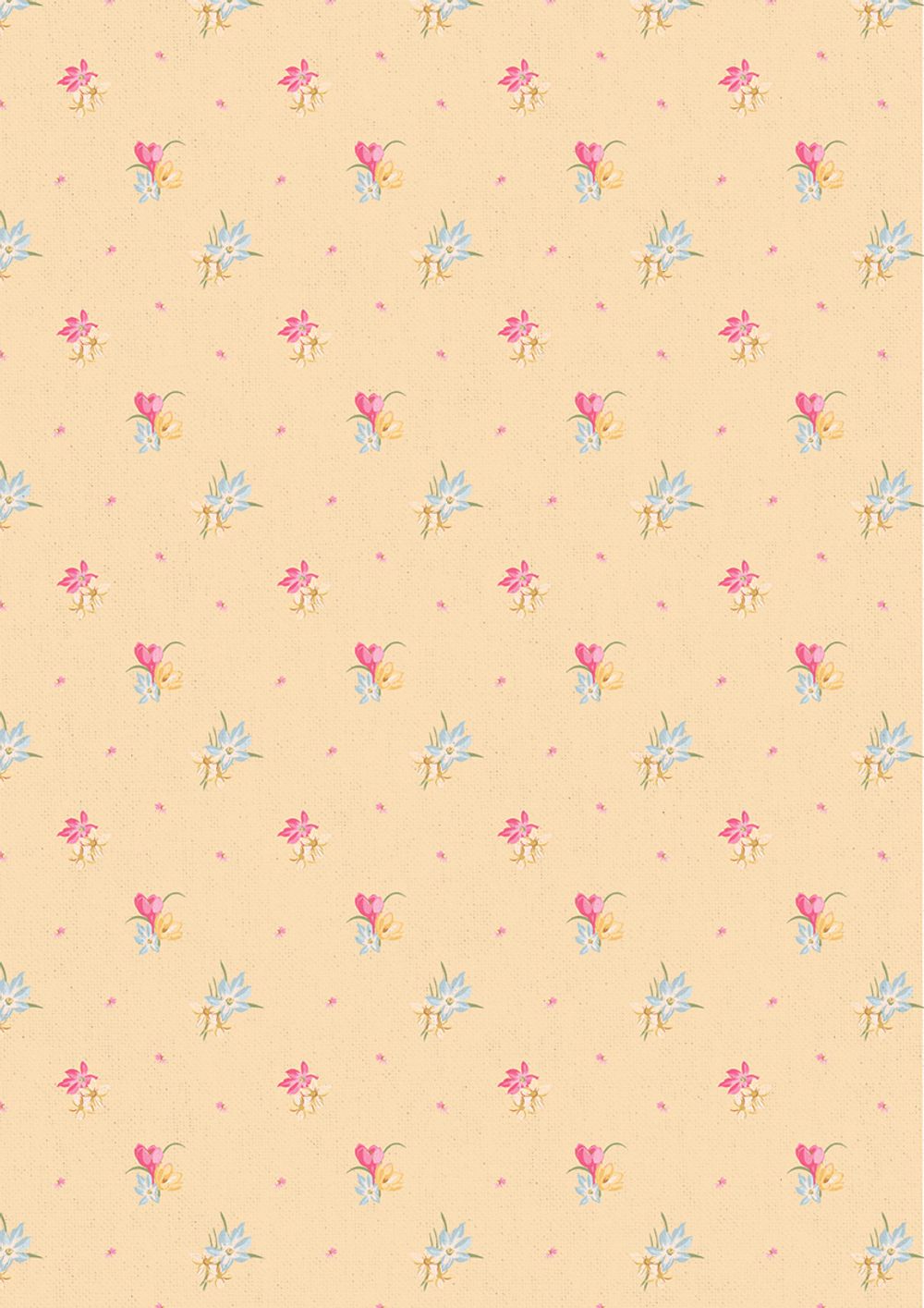 Ткань для пэчворка Peppy Весенний этюд, отрез 50х55 см, 146 г/м², ВЭ-16 желтый, Peppy