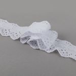 Кружево шитьё 48 мм / 9±0.2 метров, Турция, белый, Gamma GYEM-4801