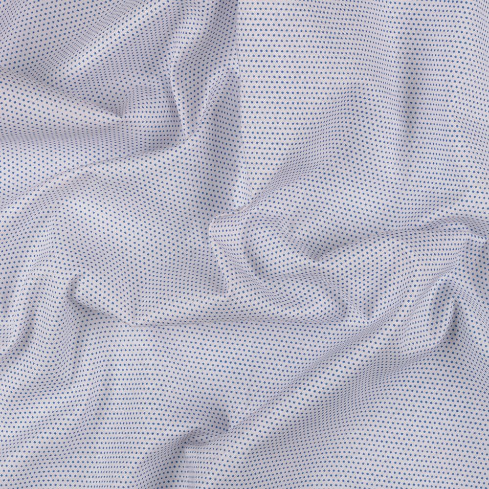 Ткань для пэчворка Peppy Бабушкин сундучок, рулон 112 см / 5 метров, БС-36 мл.горох бл.бл.розовый/синий, Peppy