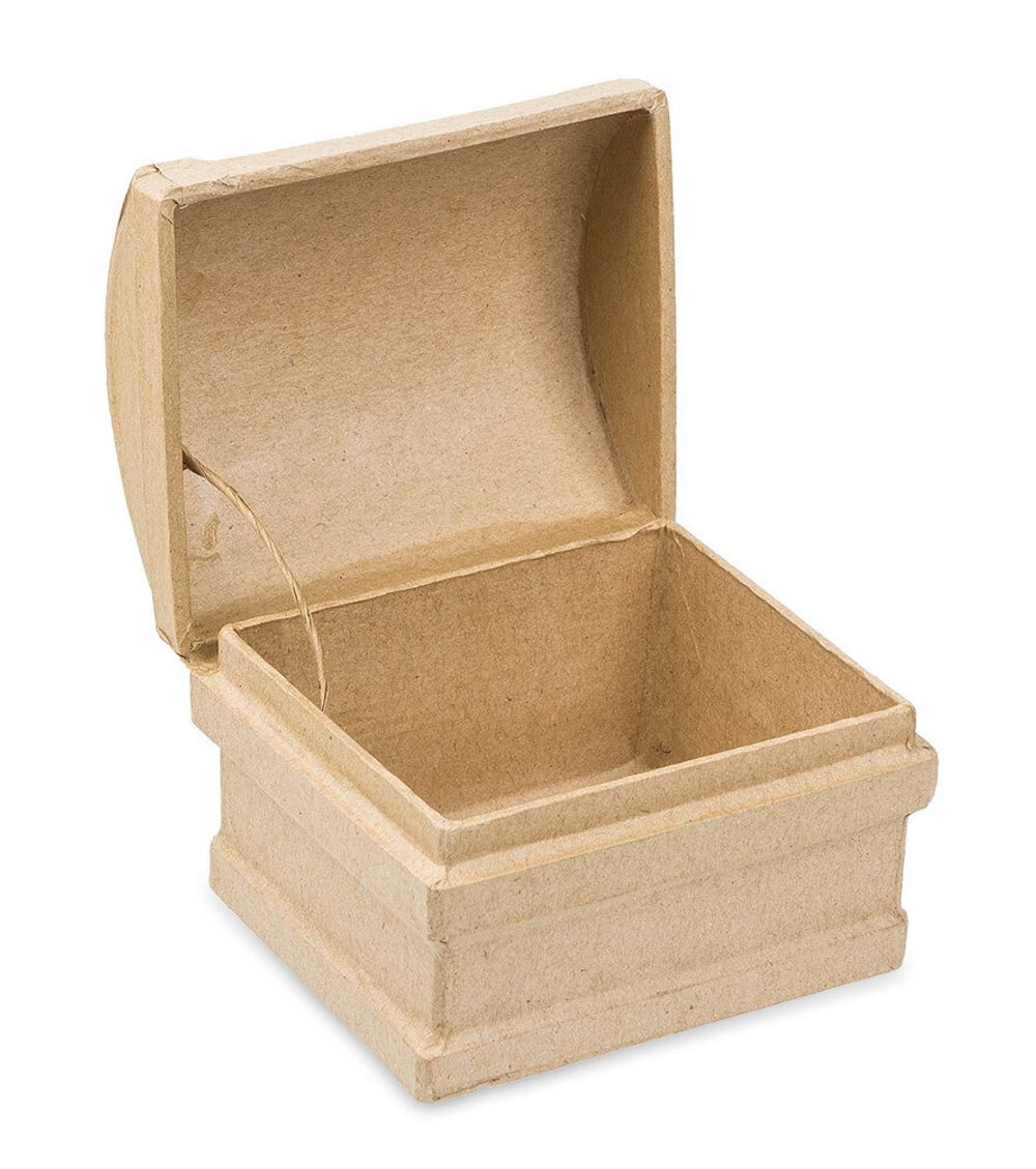 Заготовка из папье-маше Коробка, 10х9х8 см, сундучок, PAM-135 Love2art