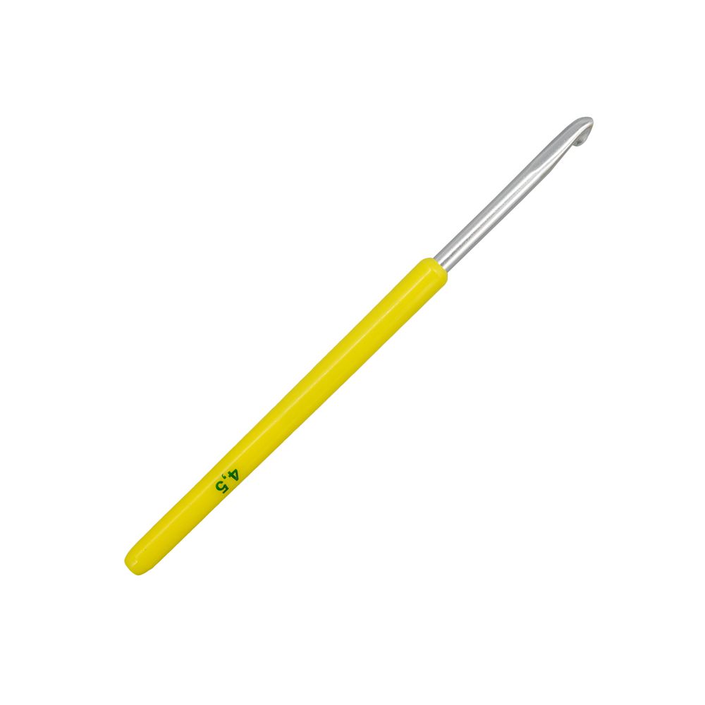 Крючок вязальный с пластиковой ручкой, 4,5 мм, 0332-6000, 10 шт