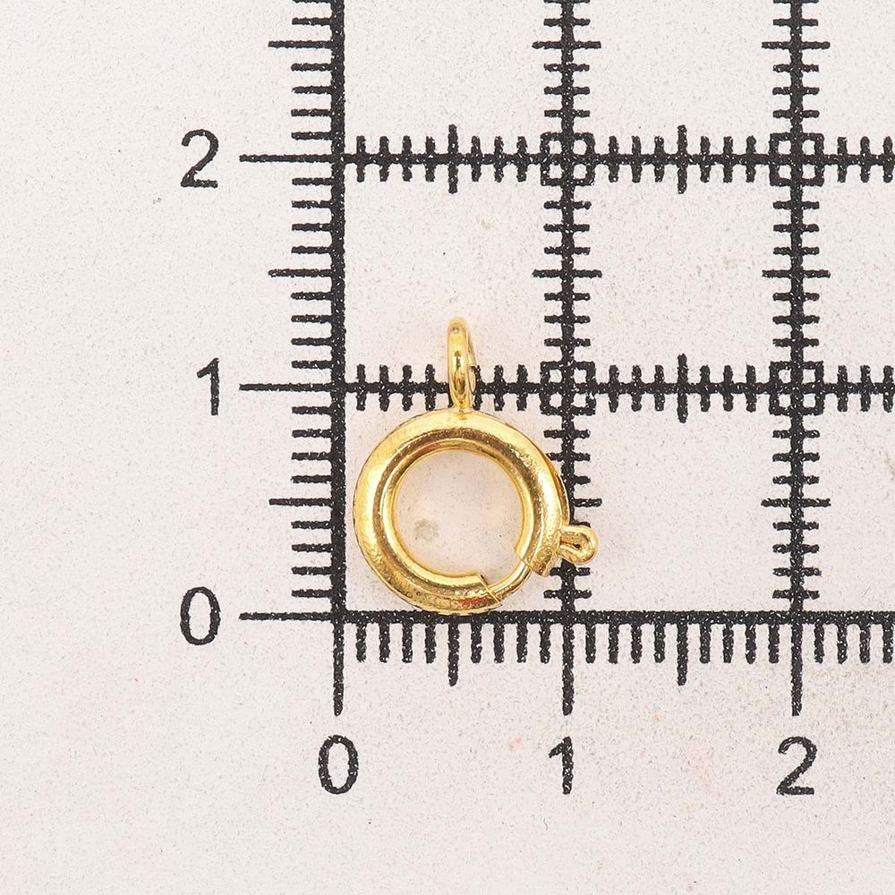 Замок для бус кольцо 9мм, 5 штук, Astra&Craft (яркое золото), 4AR240