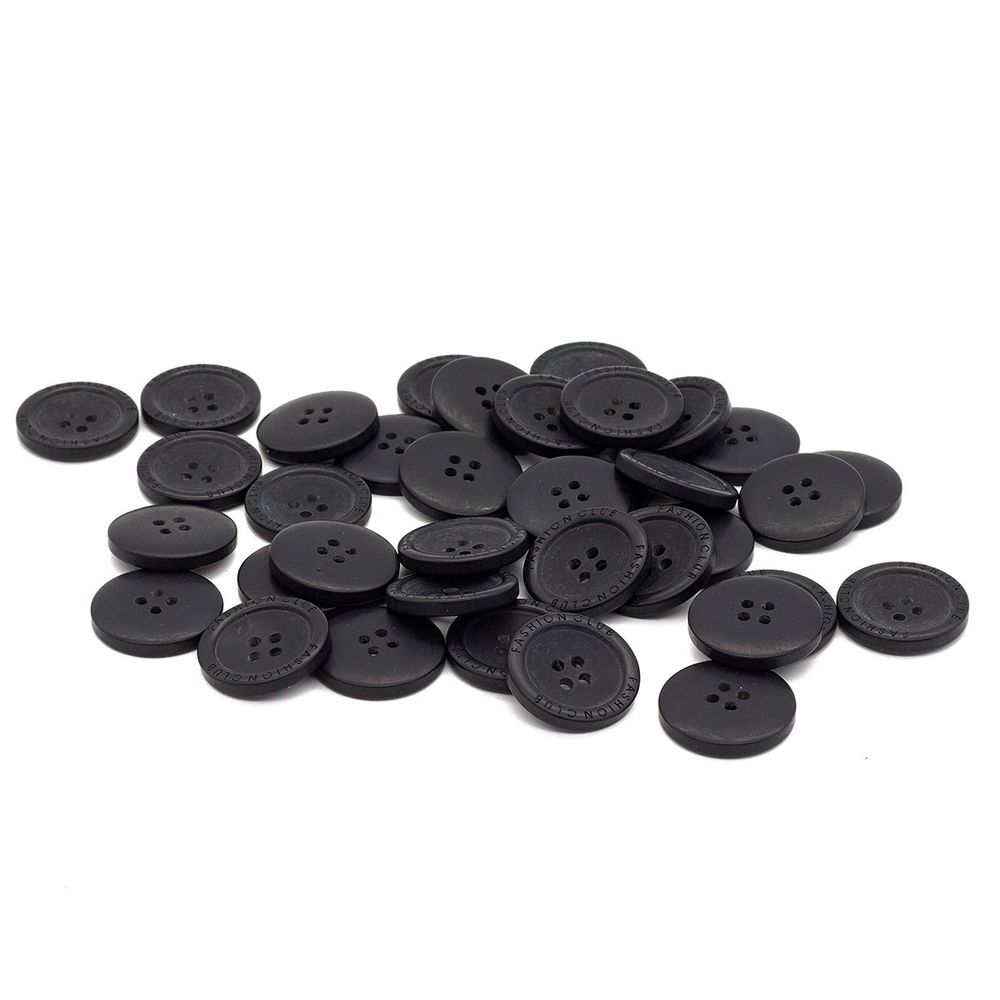 Пуговицы 4 прокола 36L (blk-200 (черный)), 72 шт, S090105