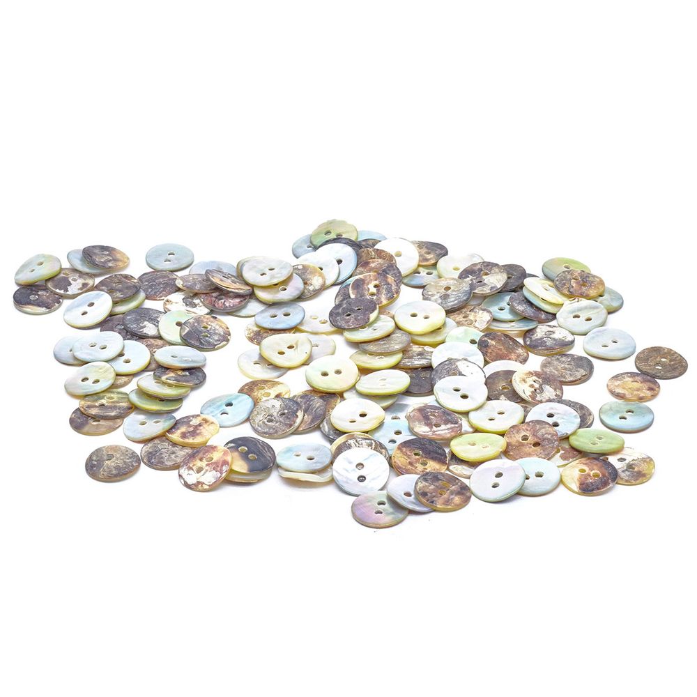 Пуговицы 2 прокола Ракушка 22L (14 мм) (agoya), CN-S002, 144 шт