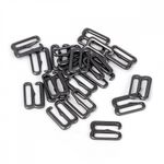 Крючки для купальника металл 10.0 мм, 910.SW цв.черный никель, уп.100 шт