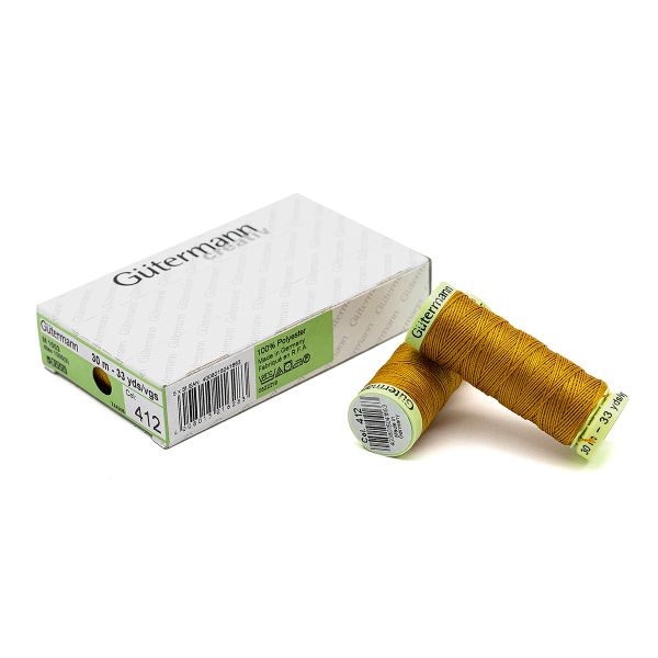 Нитки отделочные Gutermann Top Stitch, 30м, 412 охра, 5 катушек