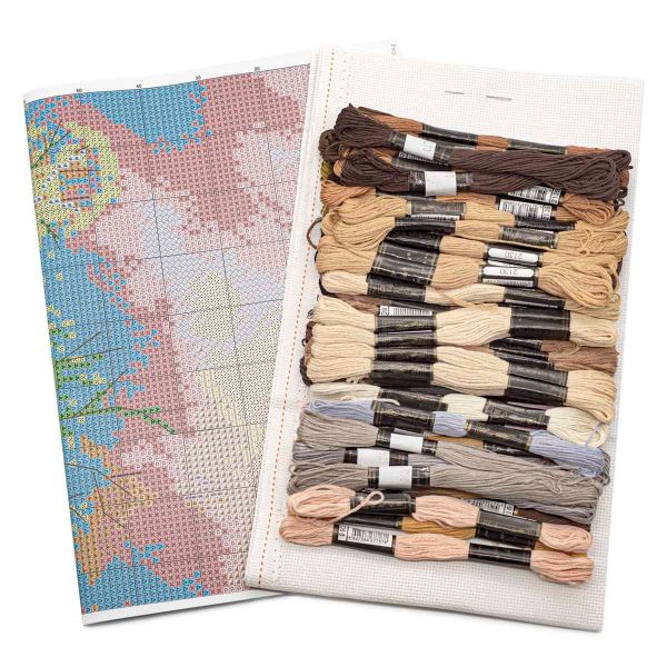 Набор для вышивания нитками Hobby&Pro, Хозяин саванны, 38х48 см