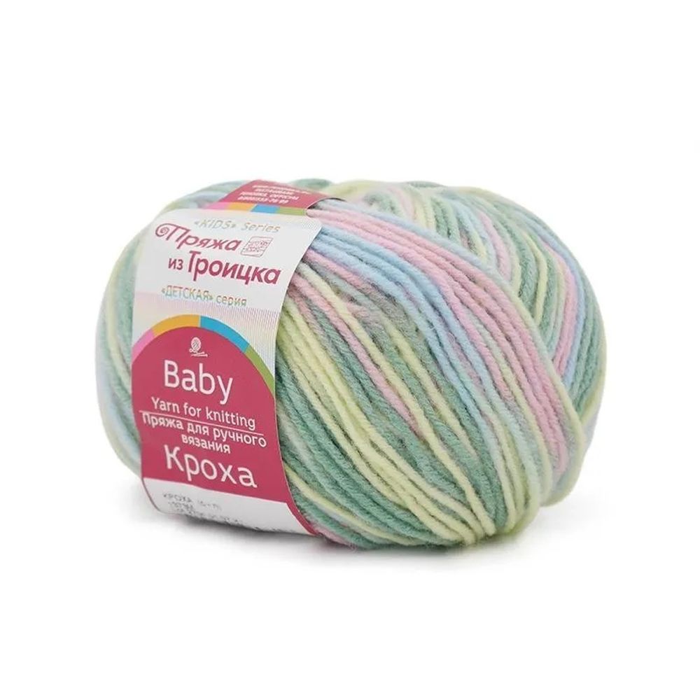Пряжа Троицкая Кроха / уп.10 мот. по 50 г, 135 м, 1373М
