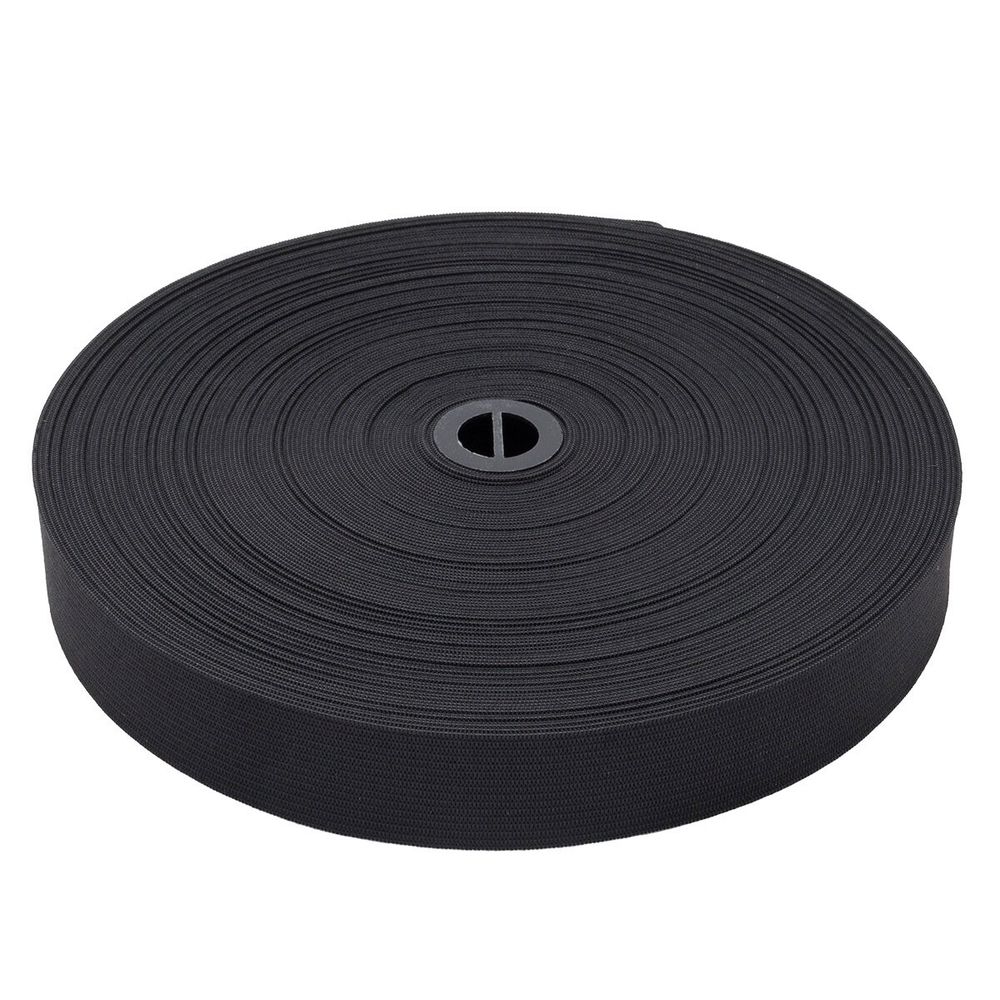 Резинка вязаная 25.0 мм / 25 метров, ТВ-25, черный