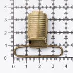 Клипса для подтяжек полоса 35.0 мм, металл, уп.20 шт, New Star, антик