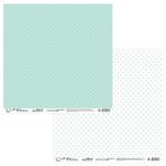 Бумага для скрапбукинга 190 гр/м², 30.5х30.5 см, 10 шт, 105 Крупные точки, Mr.Painter PSW-R