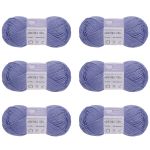 Пряжа Люблю вязать Фитнес 100 / уп.6 мот. по 50 г, 100 м, 687 синий