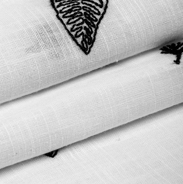 Ткань шитьё (прошва) 100 г/м², 150 см / 2 метра, TBY.Emb.A823.2.2, цв.02 белый