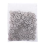 Пуговицы на 2 прокола 18L (11мм), пластик (col.42 светло-серый), CR-K18M, 144 шт