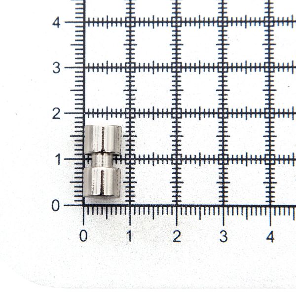 Наконечник для шнура металл 15х8 мм никель, 10 шт