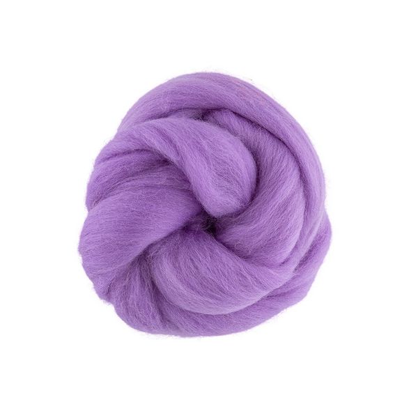 Шерсть для валяния (до 29 мкр), 50 г. 1756 св. фиалка, Gamma TFS-050