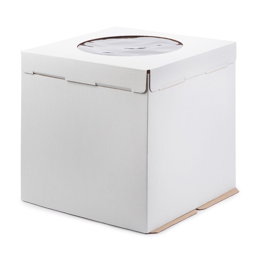 Кондитерская коробка для торта с 1 окном 30х30х30 см, S-Chief BFC-006