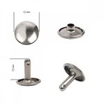 Хольнитены двухсторонние сталь 12х12 мм, №123, TBY.5212 цв. никель уп. 1000 шт, TBY