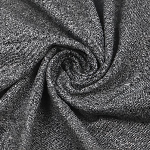 Футер 2-нитка петля поликоттон стрейч 220 г/м², 160 см / 3 метра, ФУТ2Х.TBY.ХЛ-ПЭ.СВ.СЕР.МЕЛ.3, цв.св.серый меланж