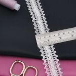 Тесьма отделочная 30 мм / 25 метров, 25% х/б, 53% лен, 22% п/эфир, двухстор., 003 белый, р60004