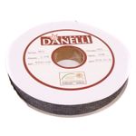 Лента клеевая нитепрошивная по долевой 45 г/м², 20 мм, точечный клей PA+PES, 100 метров, серый, L4YP44, Danelli, OEKO-TEX®