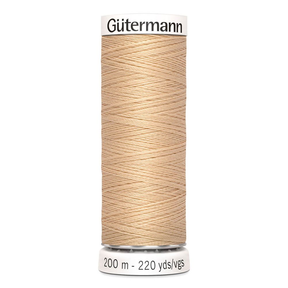 Нитки универсальные Gutermann Sew-all 100 (200 метров), 5 кат. | 421 топленое молоко