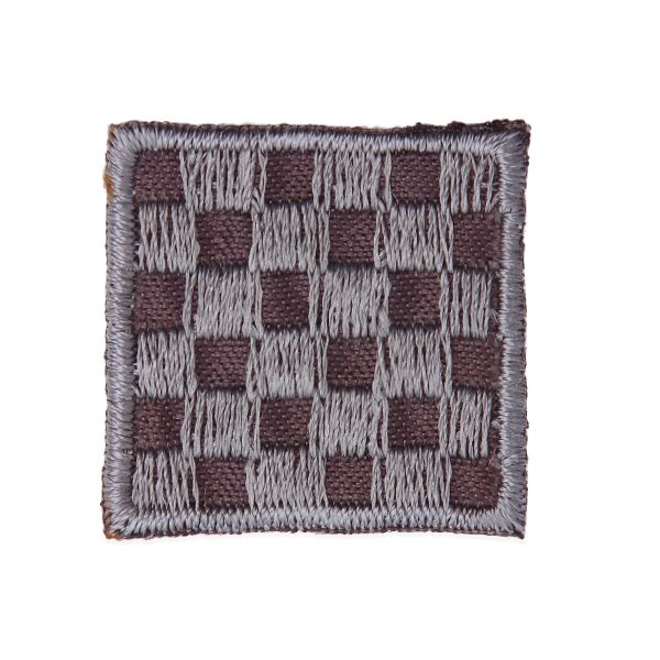 Термоаппликация Квадрат 3х3см, уп. 2 шт, цв.серый