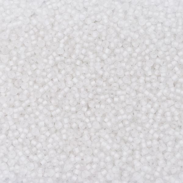 Бисер Preciosa прозрачный с цветным центром матовый 10/0 (2.3 мм), круглое отверстие, 50гр, (38302)