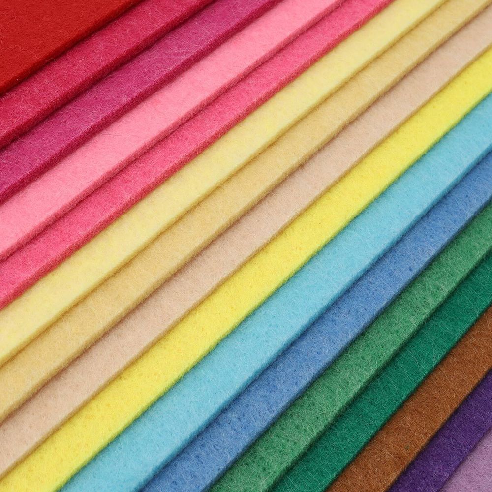 Фетр листовой жесткий 3.0 мм, 20х30 см, ассорти, 16 штук Astra&Craft (1)