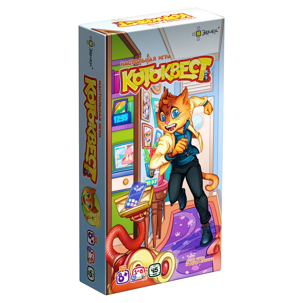 Игра настольная Котоквест, Эврикус BG-12032