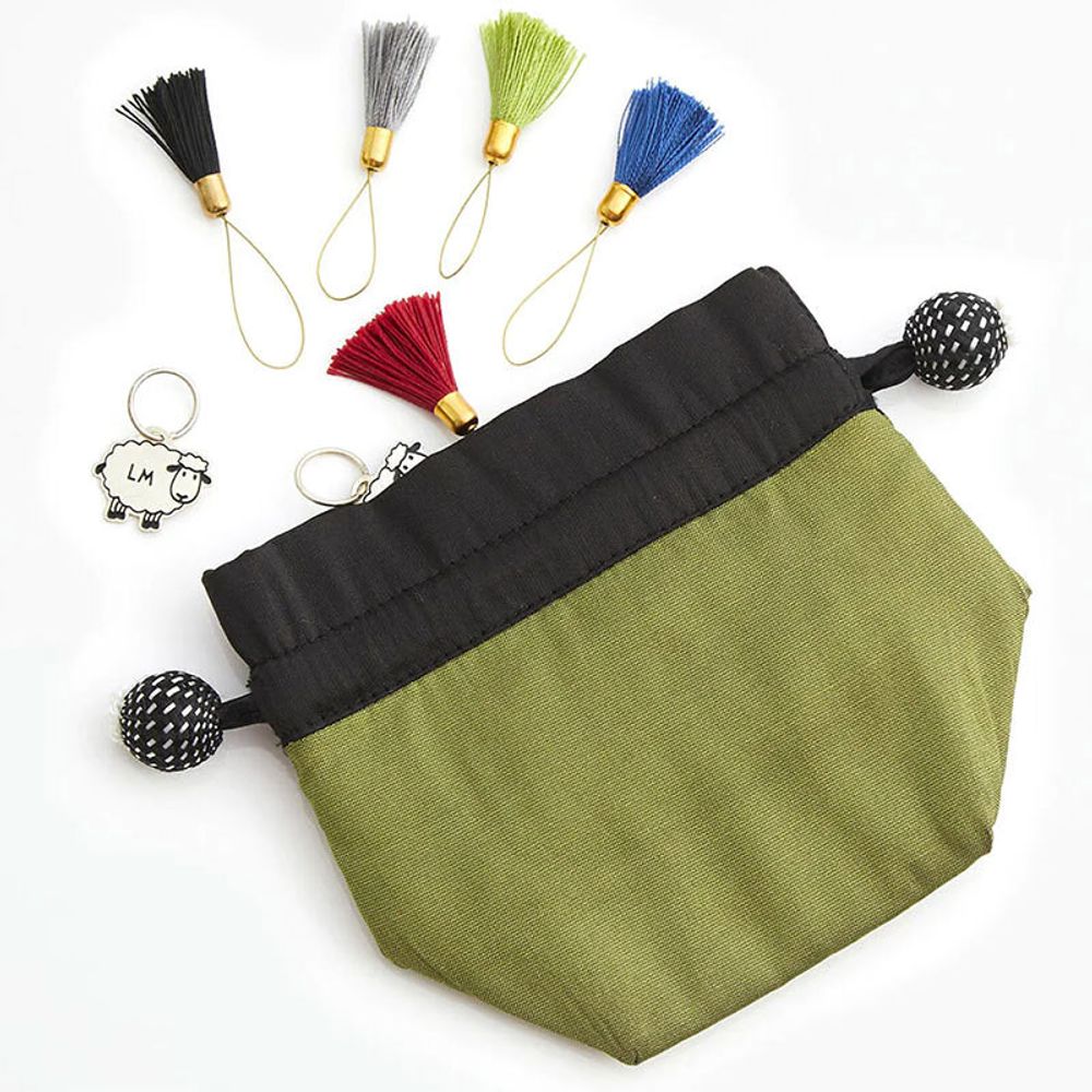 Мешочек для маркеров Knit Pro Lantern Moon Sage, ткань, зеленый, 350674