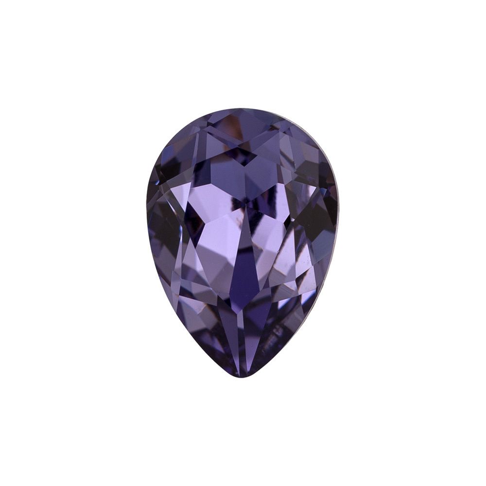 Стразы стекло 14х10 мм, 6 шт, св. фиолетовый (tanzanite 20410), Preciosa 435-16-301
