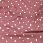 Штапель в горошек 90 г/м², 145 см / 2 метра, TBY.Vidt.08 цв.розовый