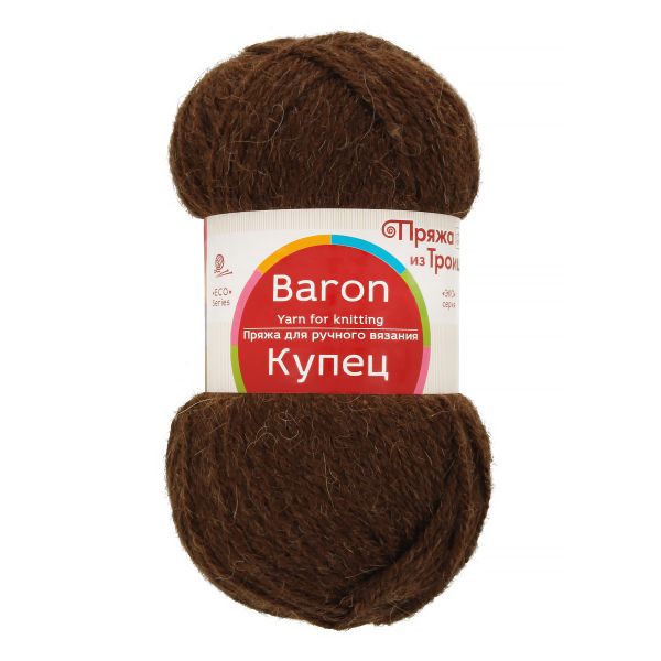 Пряжа Троицкая Купец / уп.10 мот. по 100 г, 200 м, 251 коричневый