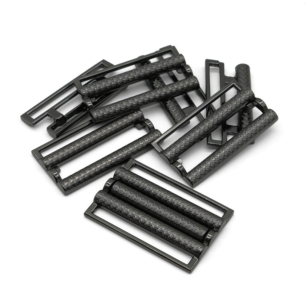 Пряжка-застежка 40 мм (внешн. 45х31 мм), 4 шт, чер.никель, BIG