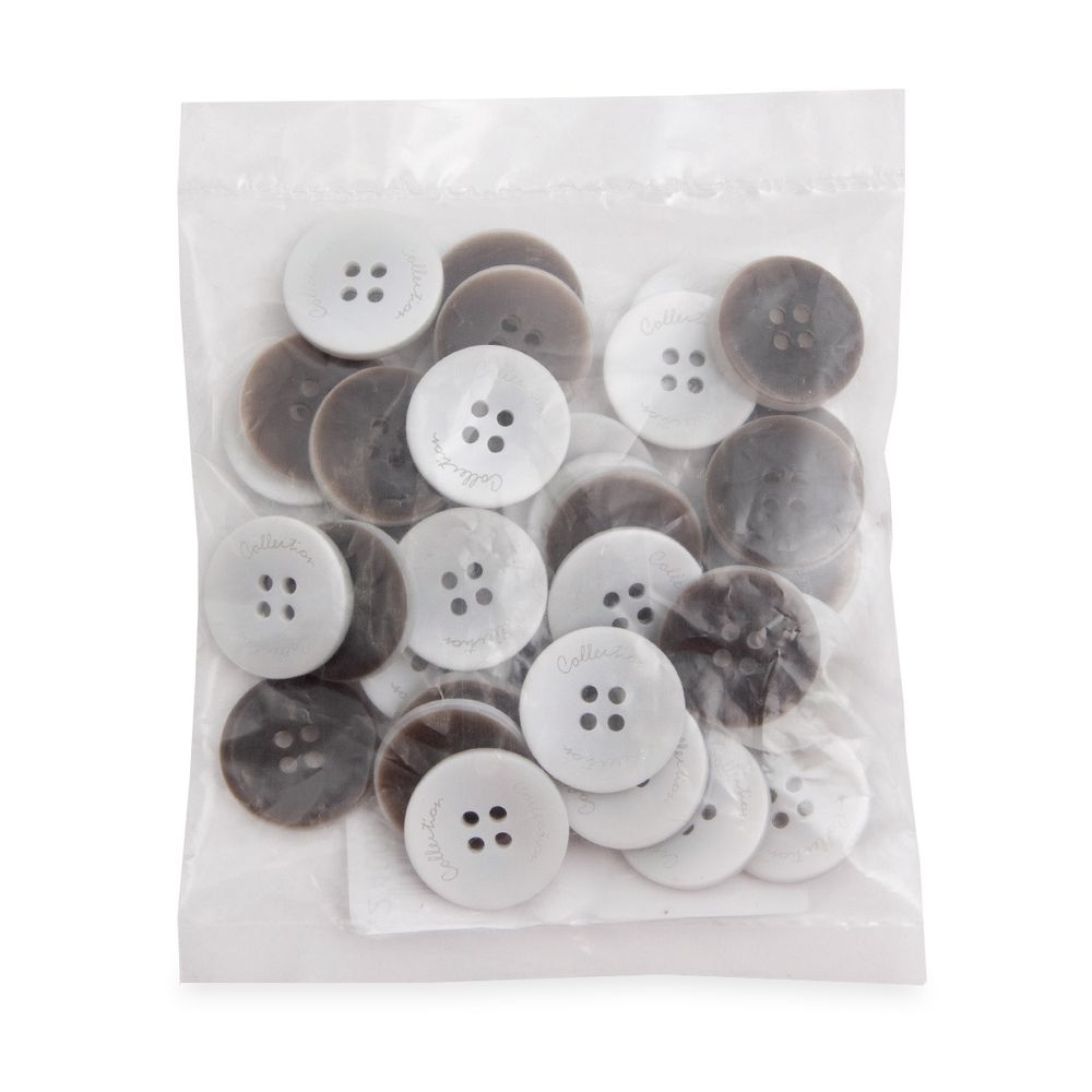 Пуговицы 4 прокола 32L (белый), 36 шт