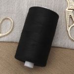 Нитки армированные С36/2 (35ЛЛ), 2000м, 100% п/э Astra&Craft (черный)