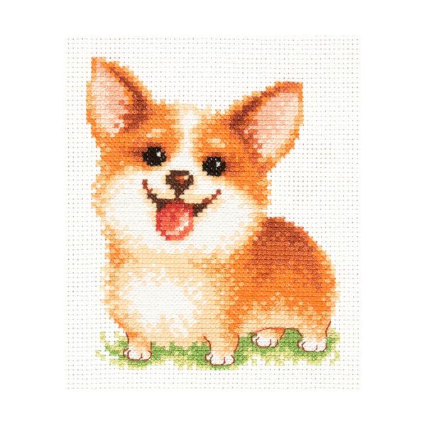 Набор для вышивания нитками Чудесная игла, Улыбашка 10х13см