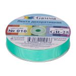 Лента репсовая (в рубчик) 25.0 мм / 45.5 метров, 010 тропик, Gamma GR-25