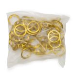 Кнопка клямерная ⌀28.0 мм, золото, (ЧАСТЬ A, D), 50 шт, BIG