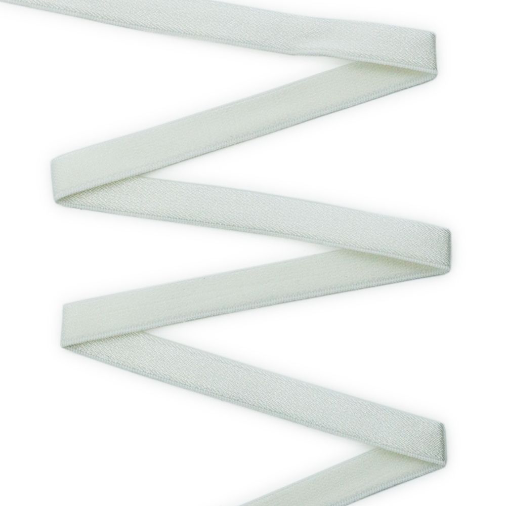 Резинка бельевая (бретелечная) блестящая 10.0 мм / 50 метров, молочный, ML177.010