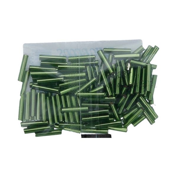 Бисер Toho Bugle 3 (9 мм), 25 г (5х5 г), 0037 травяной