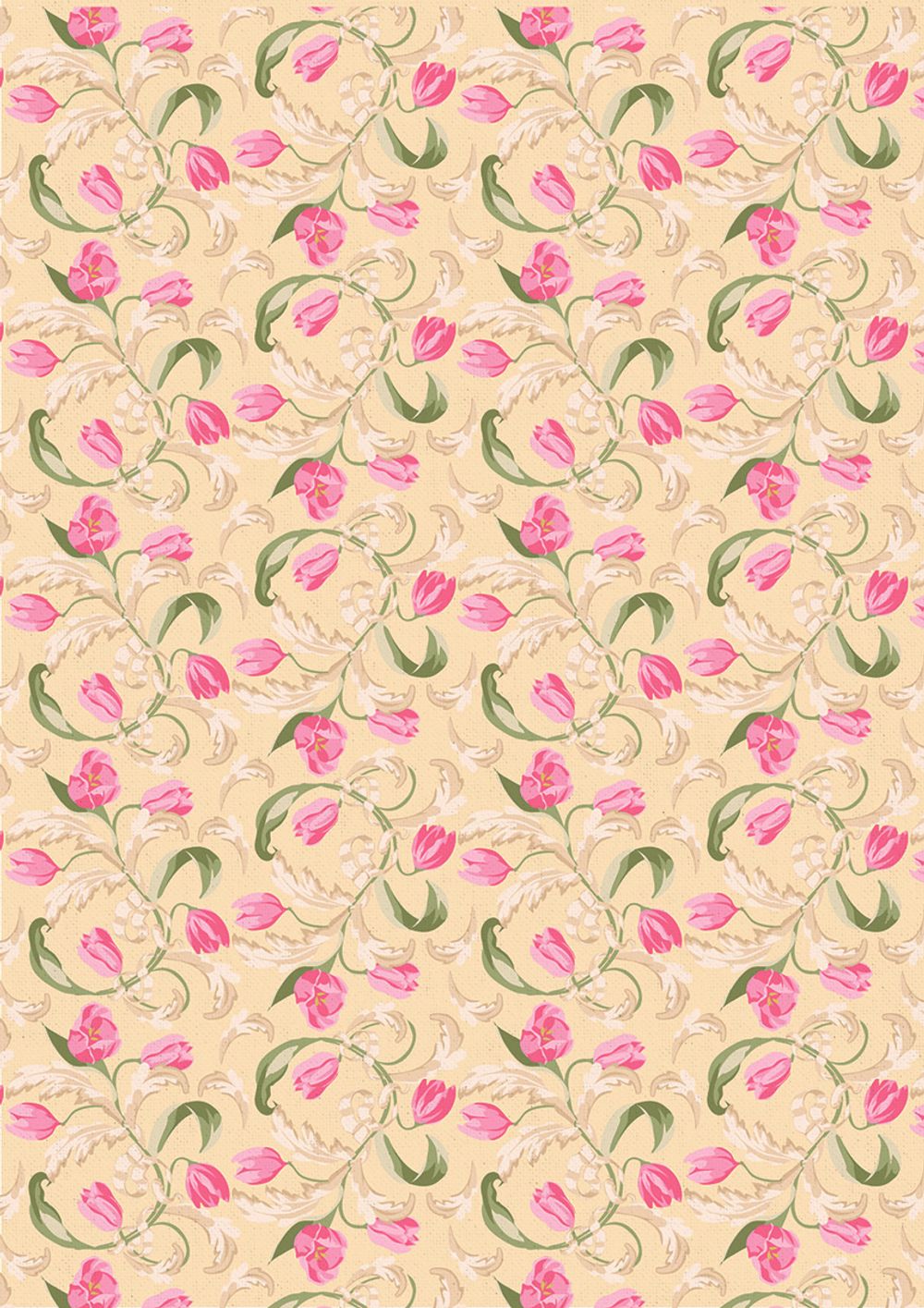 Ткань для пэчворка Peppy Весенний этюд, рулон 112 см / 5 метров, ВЭ-10 желтый, Peppy