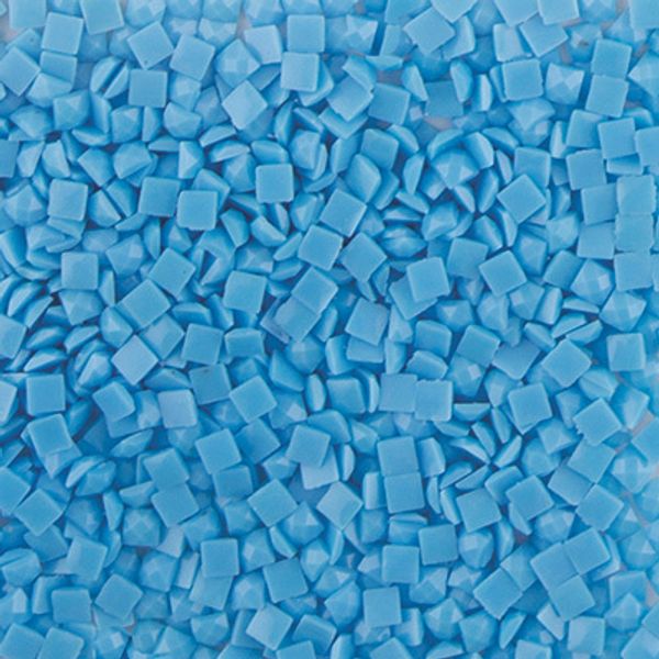 Стразы неклеевые акрил 2.3х2.3 мм, 100 г (10х10 г), /РП/, №3121 голубой, Zlatka ZMS