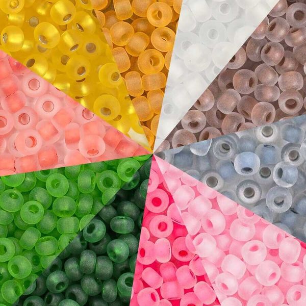 Набор бисера Preciosa №24, 50 г (10 цв. по 5 г), (№10/0 = ⌀2.3 мм)