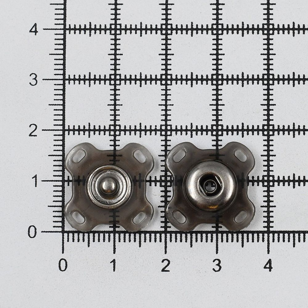 Кнопка пришивная металл ⌀21.0 мм, металл, black, 10 шт